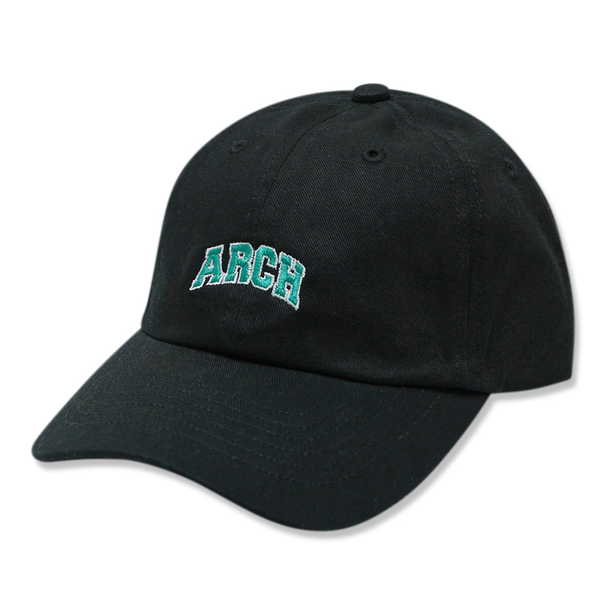 college logo cap【black】