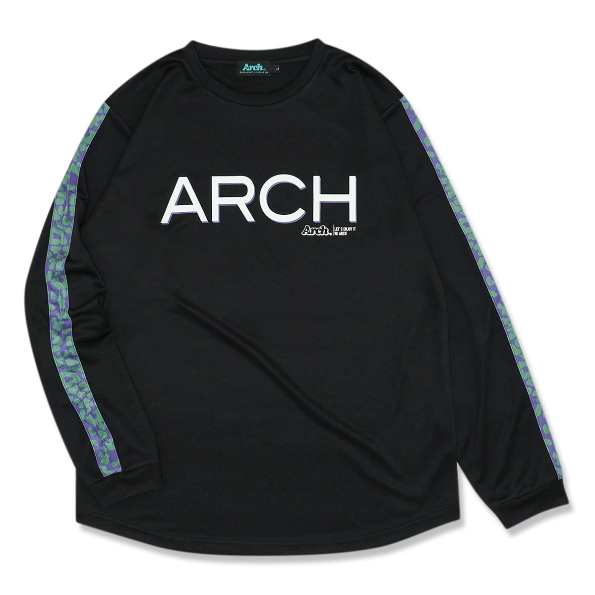 two-tone leopard L/S tee [DRY]【black】 - Arch ☆ アーチ 