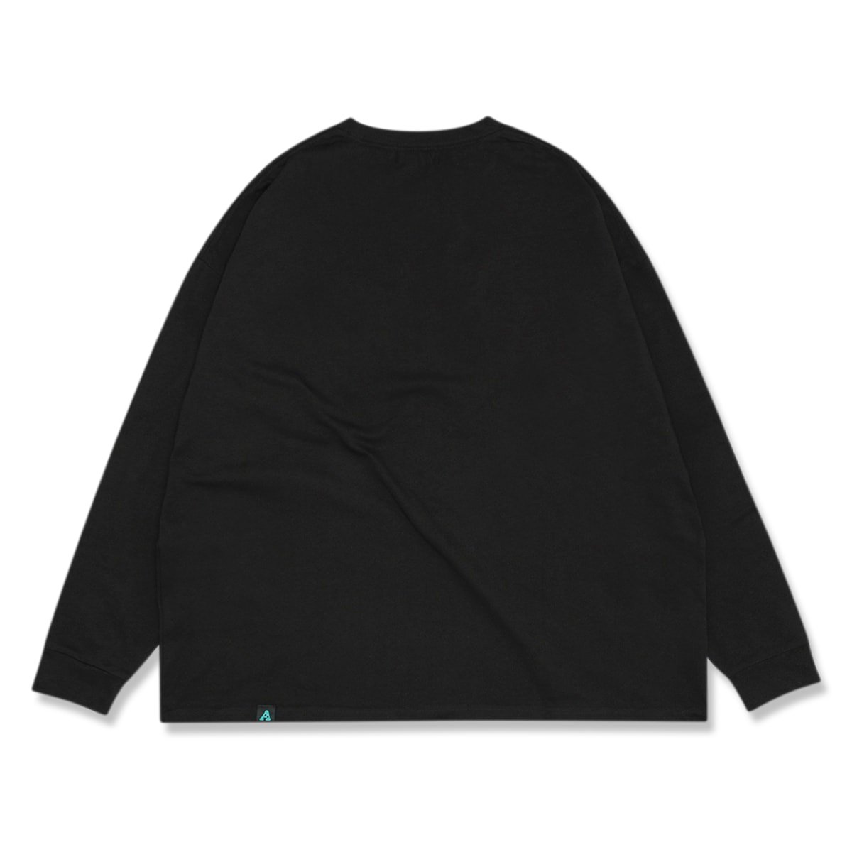 multi fonts embroidered wide L/S tee【black】 - Arch ☆ アーチ