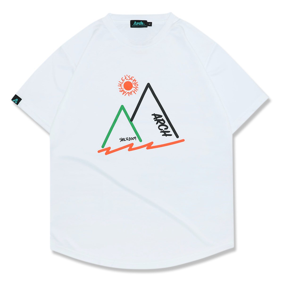 sunny day tee [DRY]【white】 - Arch ☆ アーチ [バスケットボール