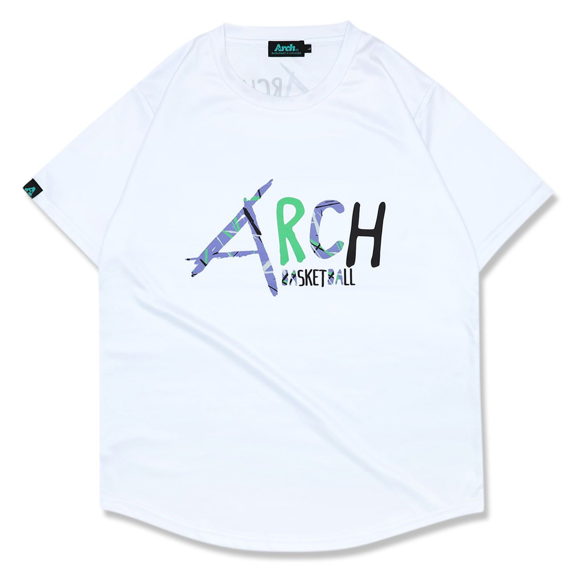 scratched tee [DRY]white