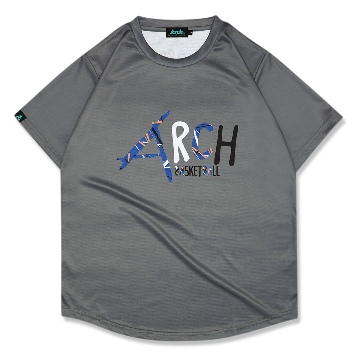 scratched tee [DRY]dark gray