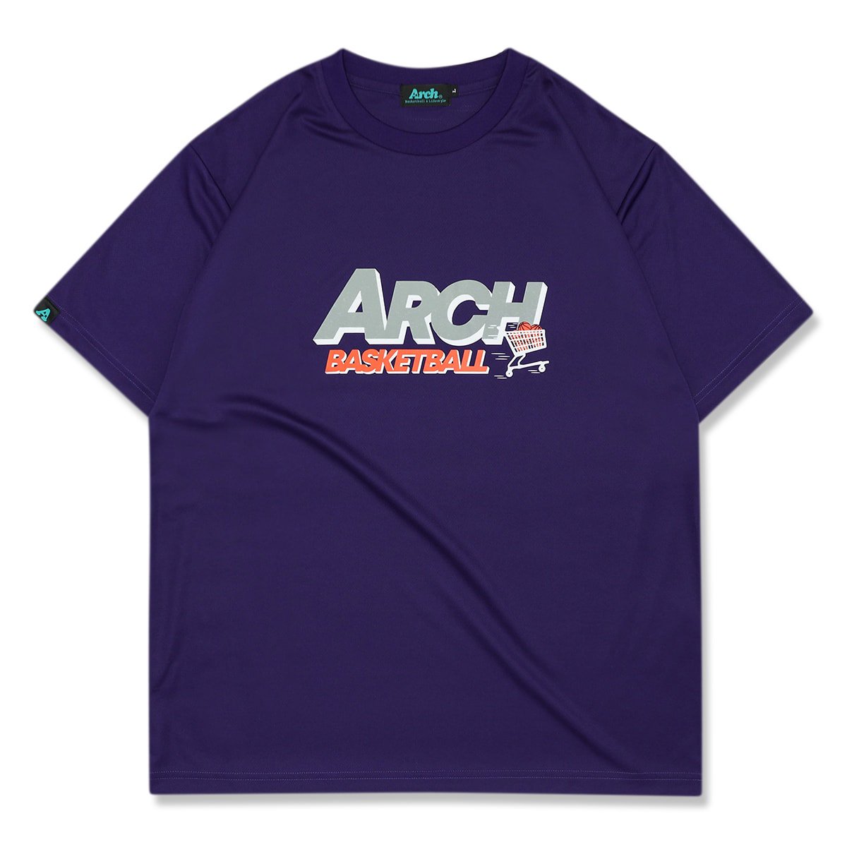 run & cart tee [DRY]【deep purple】 - Arch ☆ アーチ [バスケットボール＆ライフスタイルウェア  Basketball&Lifestyle wear]
