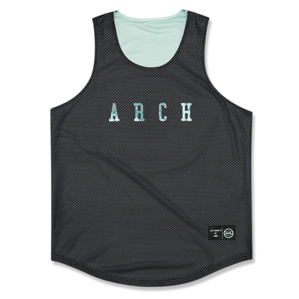 overlap camo rev. tank [DRY]【mist green/black】 - Arch ☆ アーチ  [バスケットボール＆ライフスタイルウェア Basketball&Lifestyle wear]