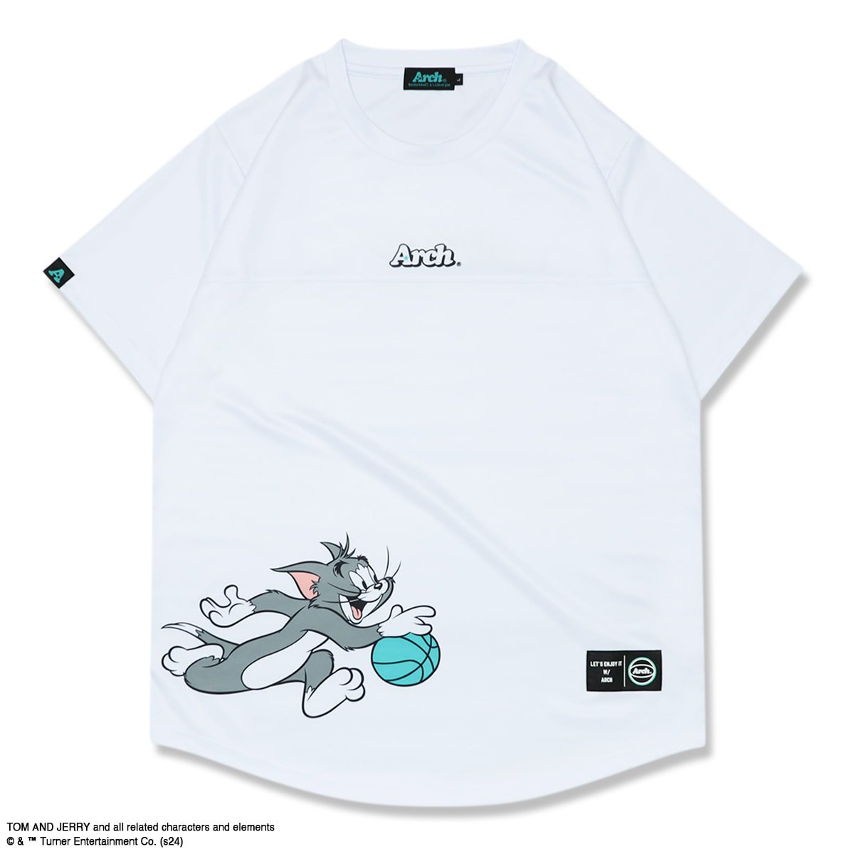 TOM and JERRY | Arch hoop mate tee [DRY]white