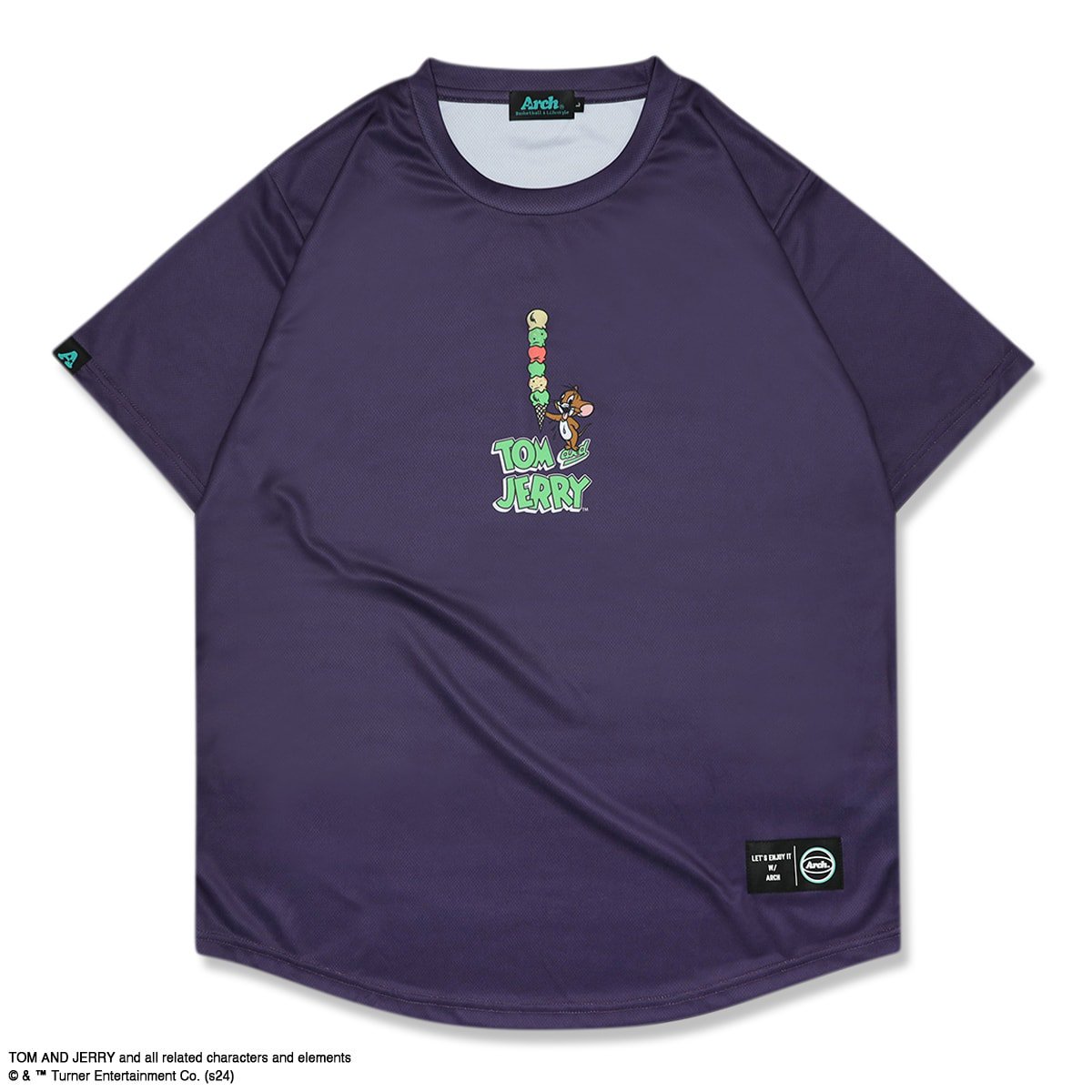 TOM and JERRY | Arch ice cream tower tee [DRY]grape