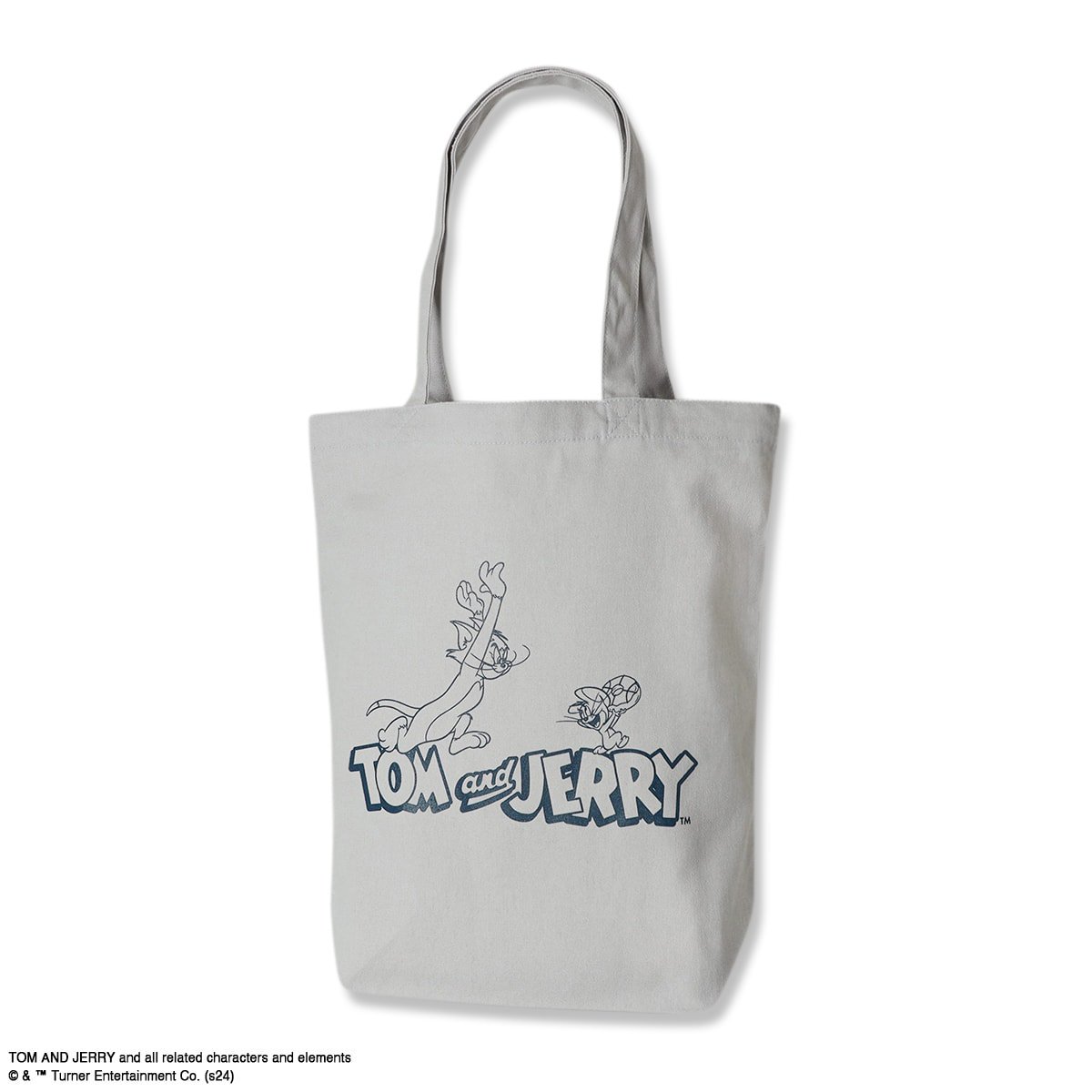 TOM and JERRY | Arch cat & mouse game tote bagsilver gray