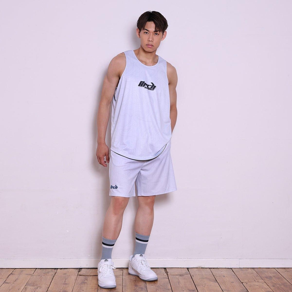 シャツタンク topographic rev. tank [DRY]【light gray/black】 - Arch