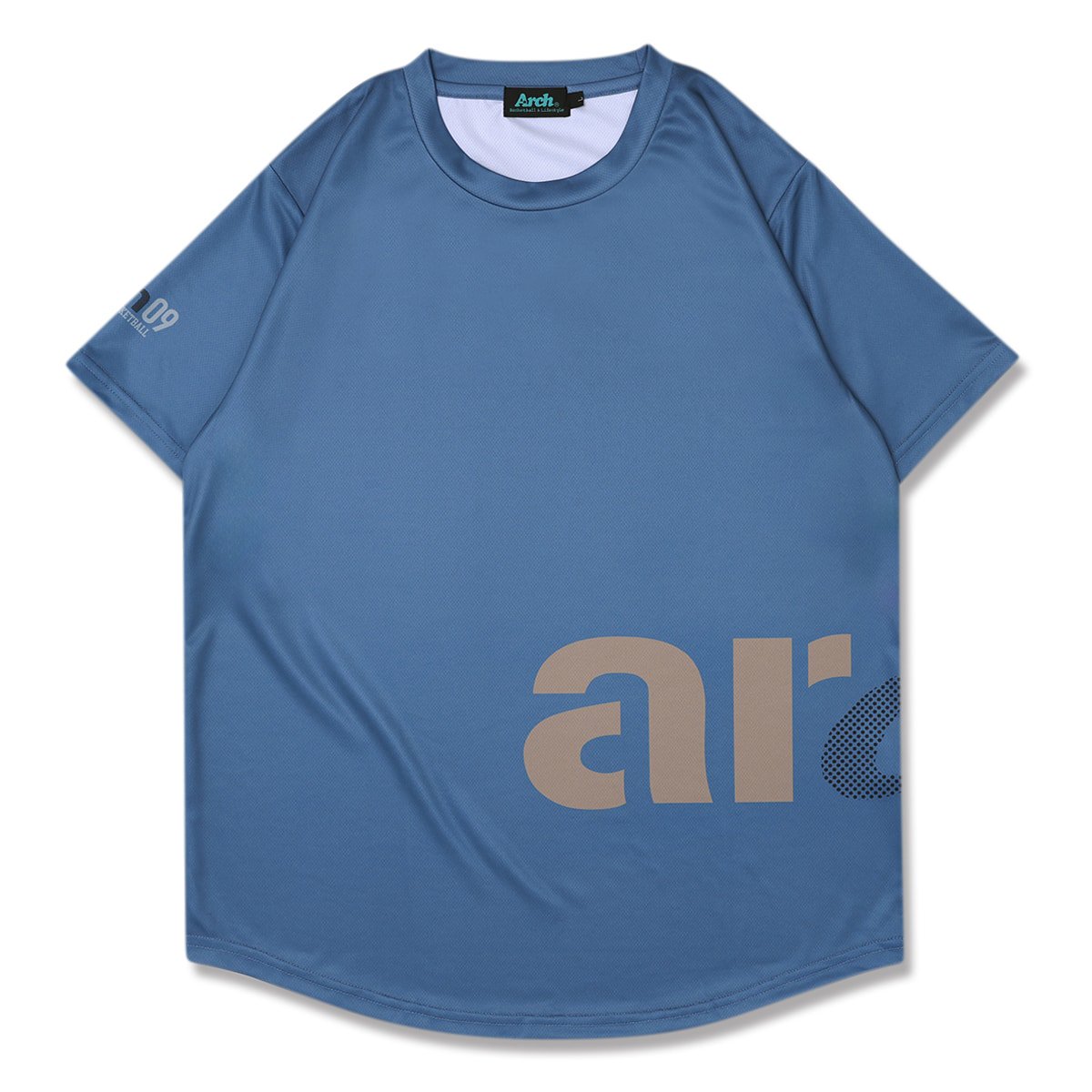 multi typo tee [DRY]slate blue