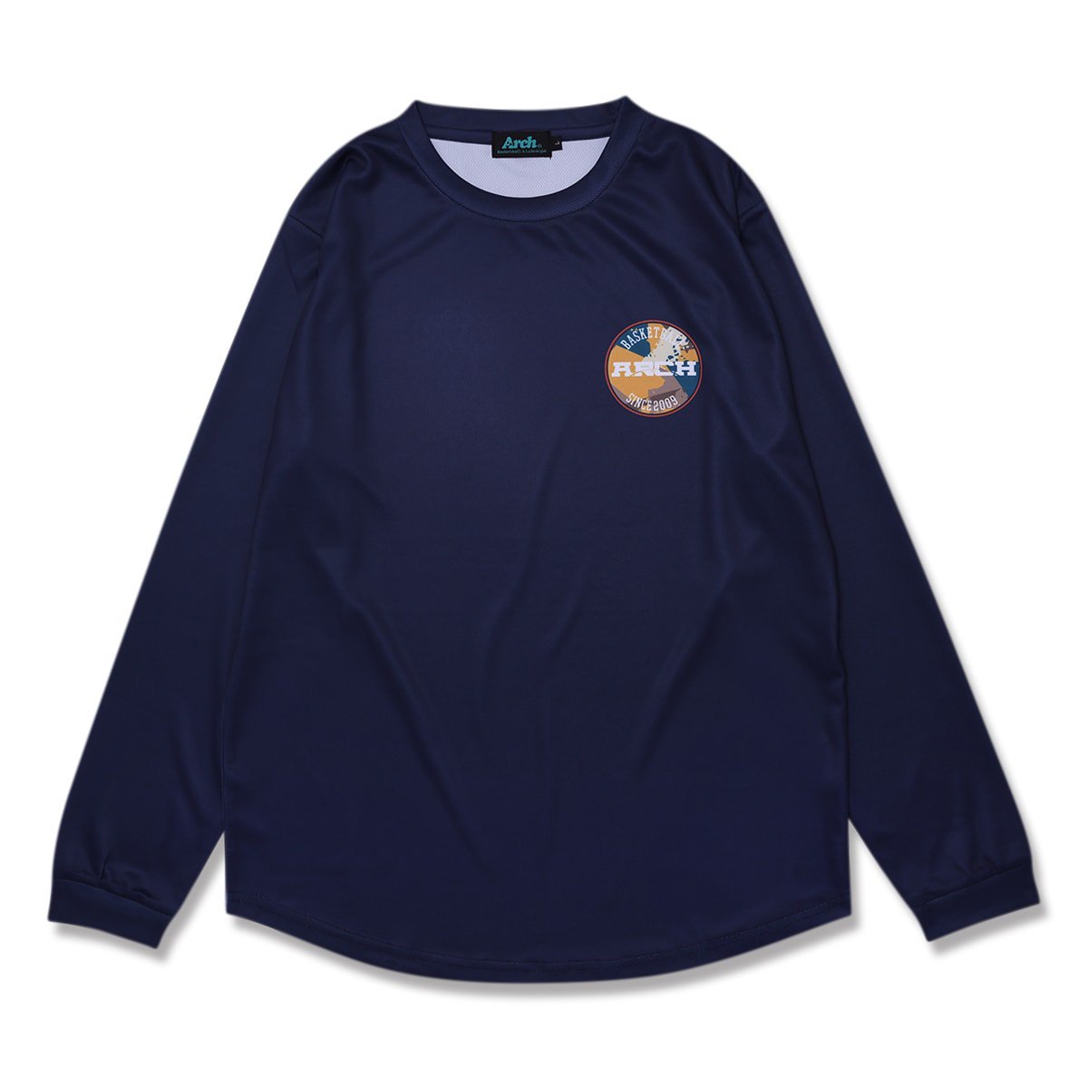 debris L/S tee [DRY]navy