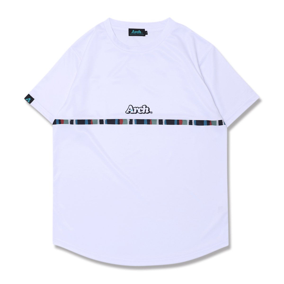 paint stripe tee [DRY]white