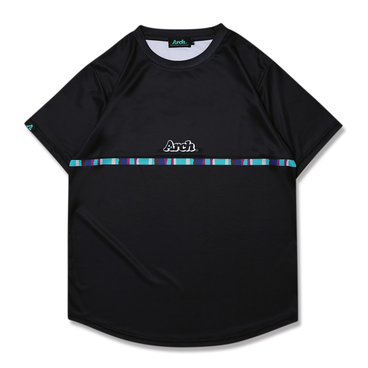 paint stripe tee [DRY]black