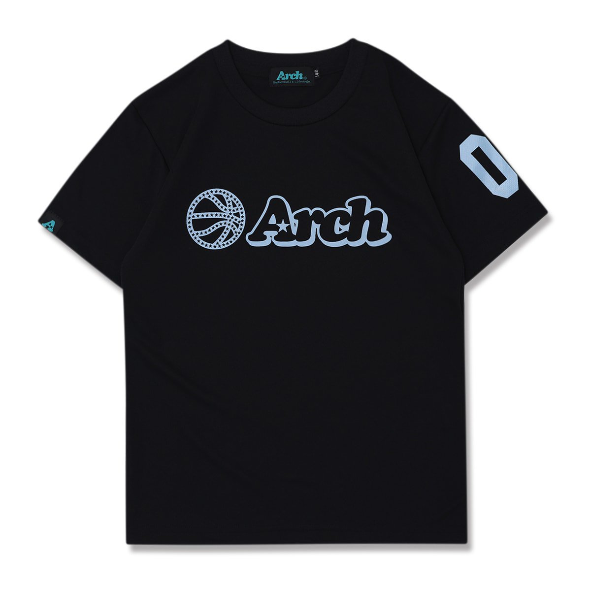 ball logo tee [DRY][KIDS]black/cloudy blue