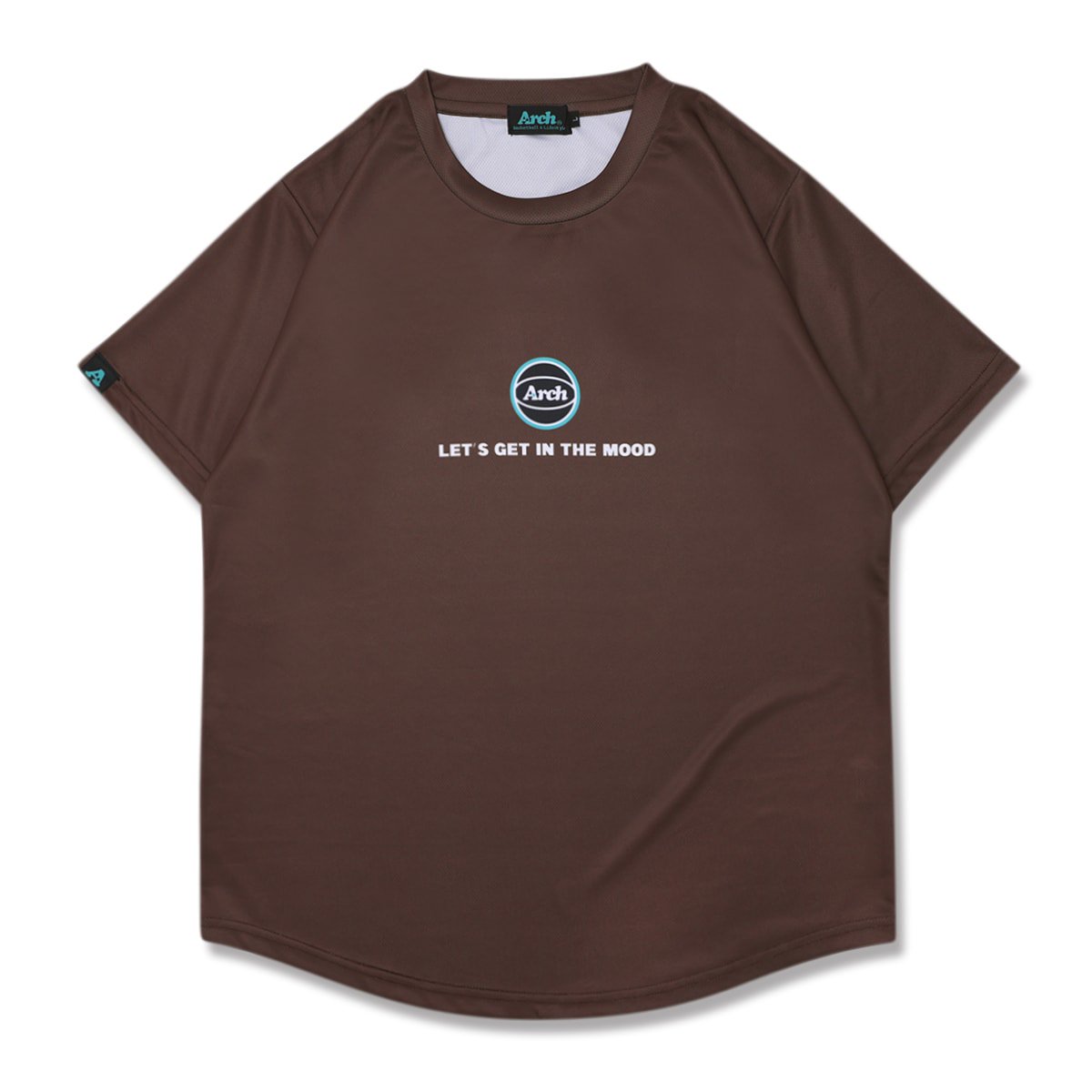 college BB tee [DRY]【brown】 - Arch ☆ アーチ [バスケットボール＆ライフスタイルウェア  Basketball&Lifestyle wear]