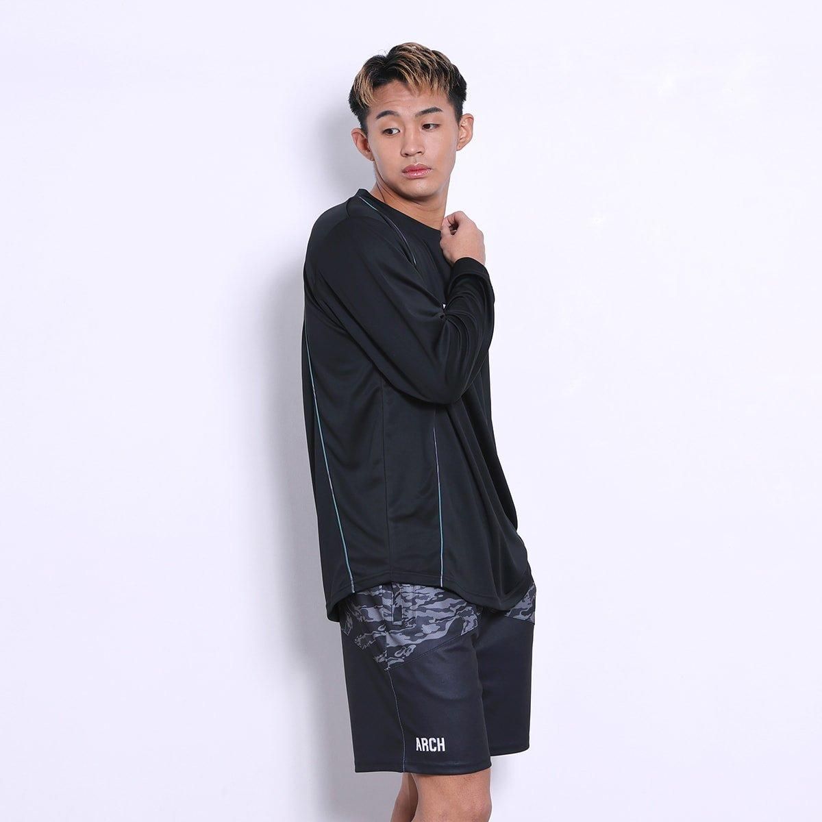 tiger stripe camo L/S tee [DRY]【black】 - Arch ☆ アーチ