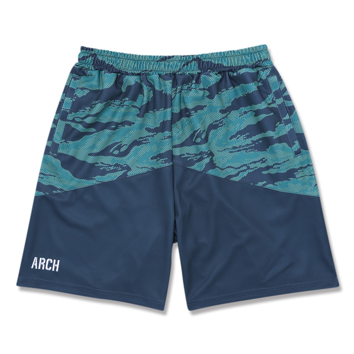 tiger stripe camo shortsnavy blue