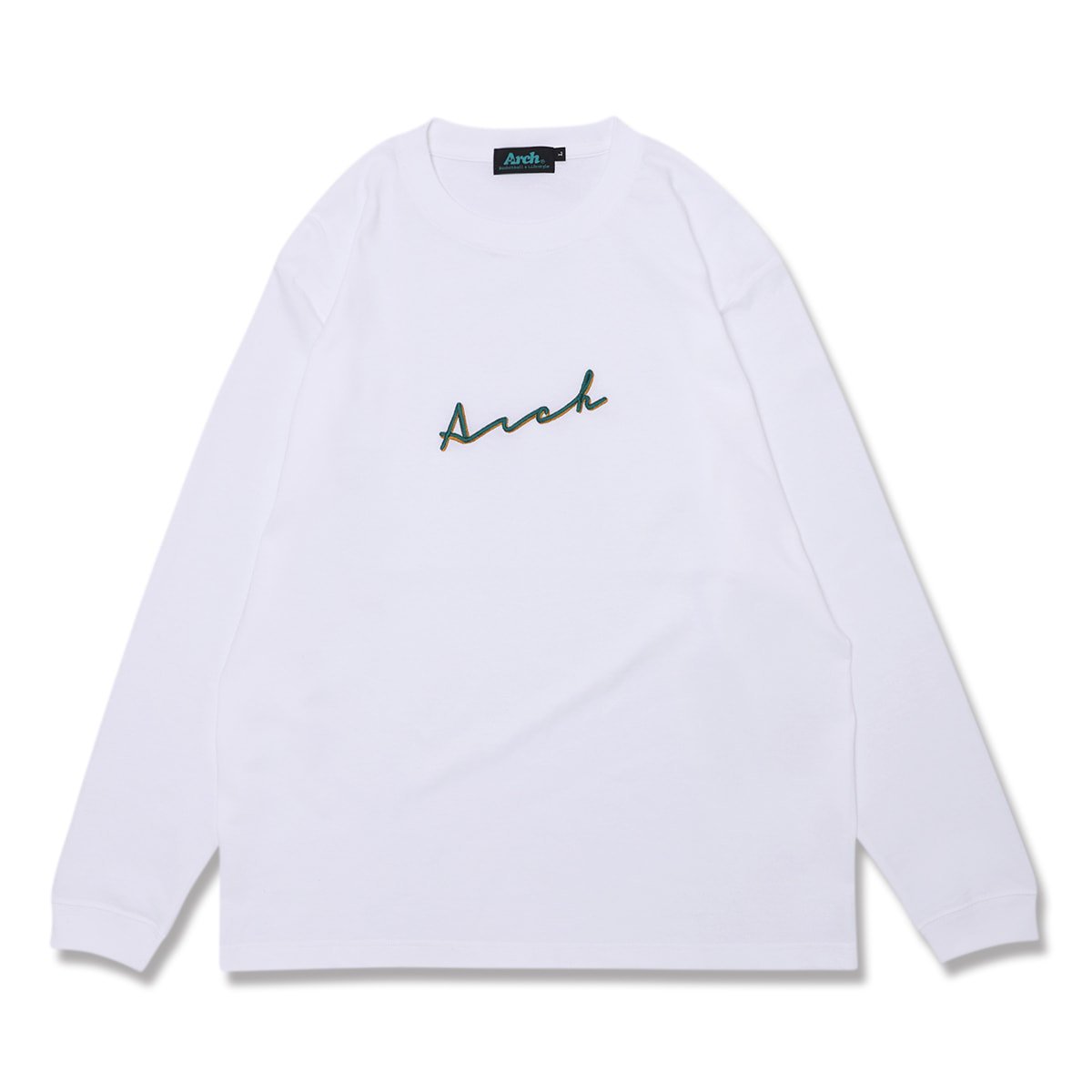 autograph logo L/S tee【white】 - Arch ☆ アーチ [バスケットボール＆ライフスタイルウェア  Basketball&Lifestyle wear]