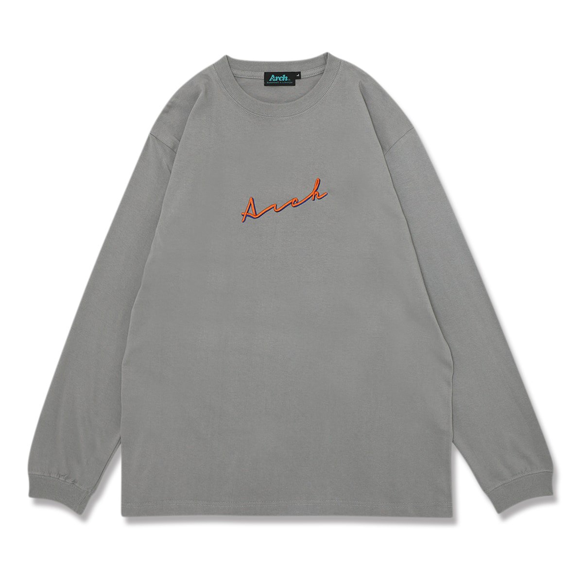 autograph logo L/S teestone gray