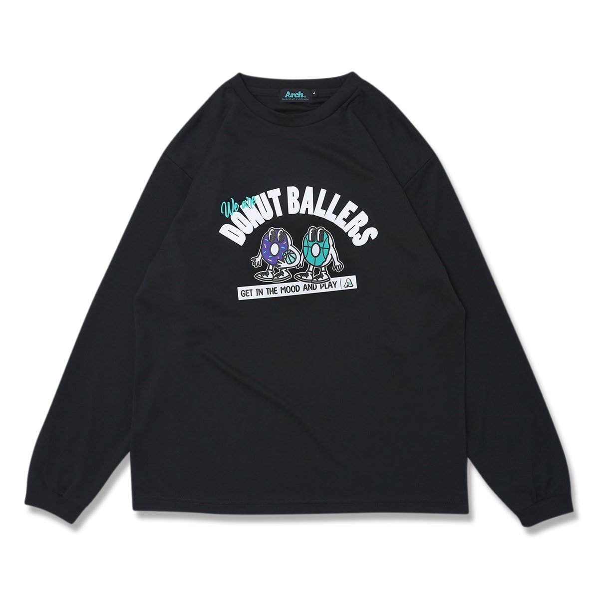 donut ballers L/S tee [DRY]black