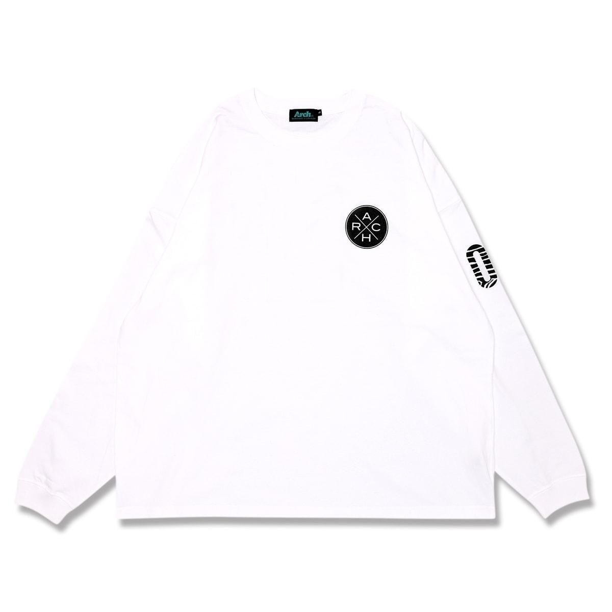 team arch all court wide L/S teewhite