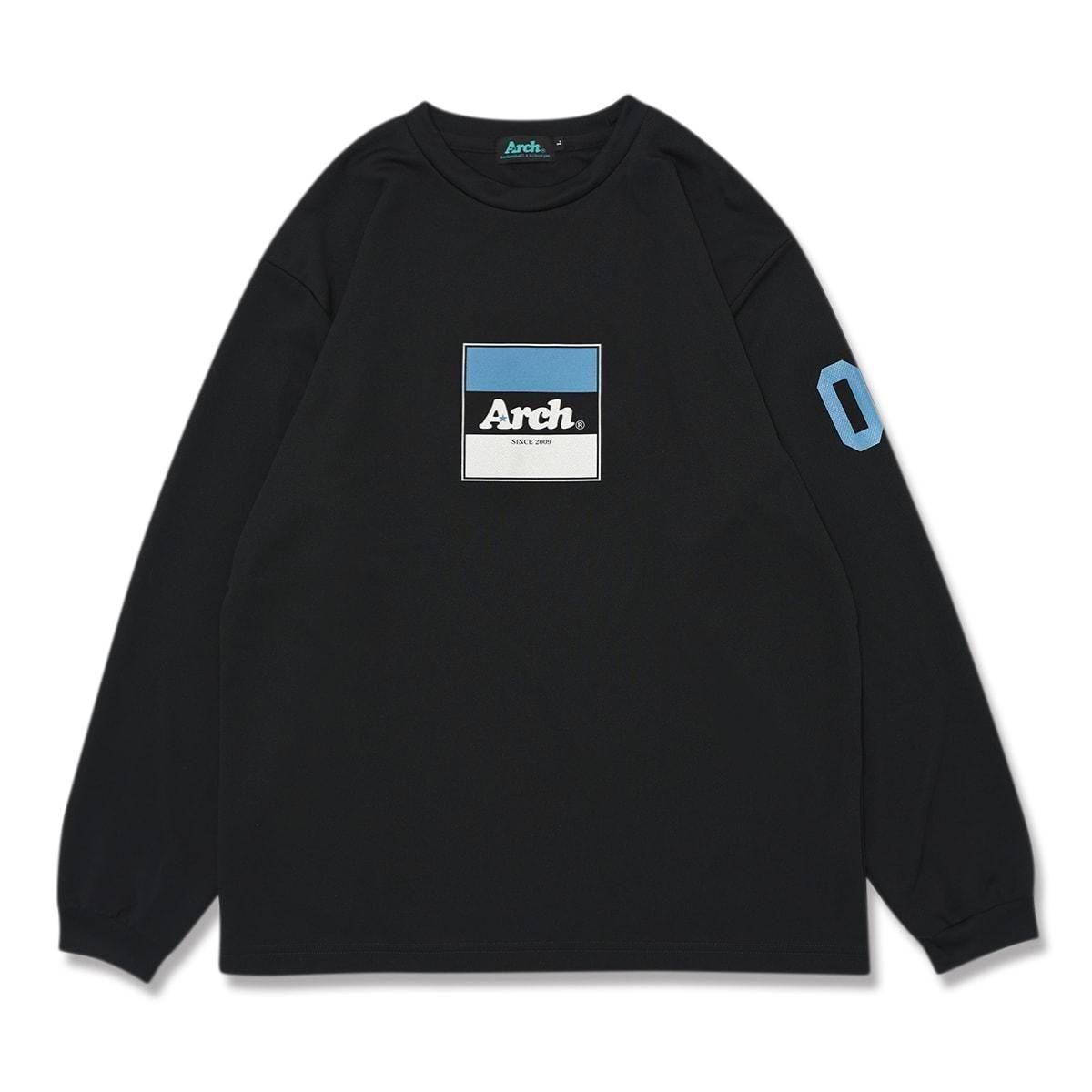 trico logo L/S tee [DRY]black/blue