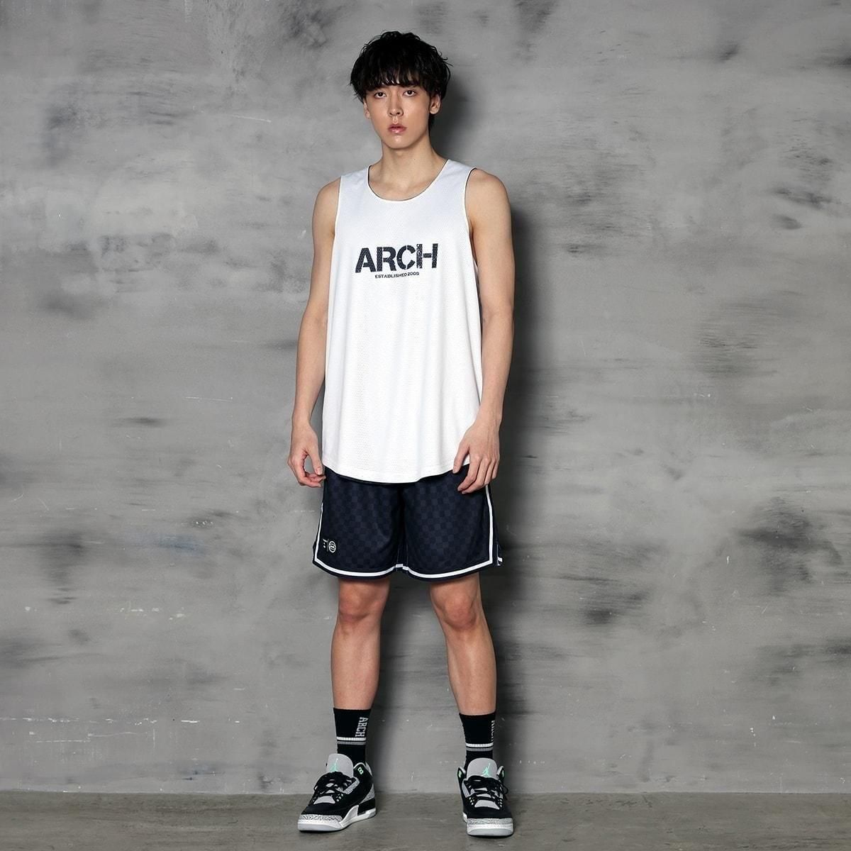 checkered rev. tank [DRY]【black/white】 - Arch ☆ アーチ