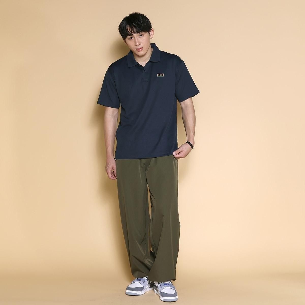 rectangle logo polo [DRY]【navy】 - Arch ☆ アーチ