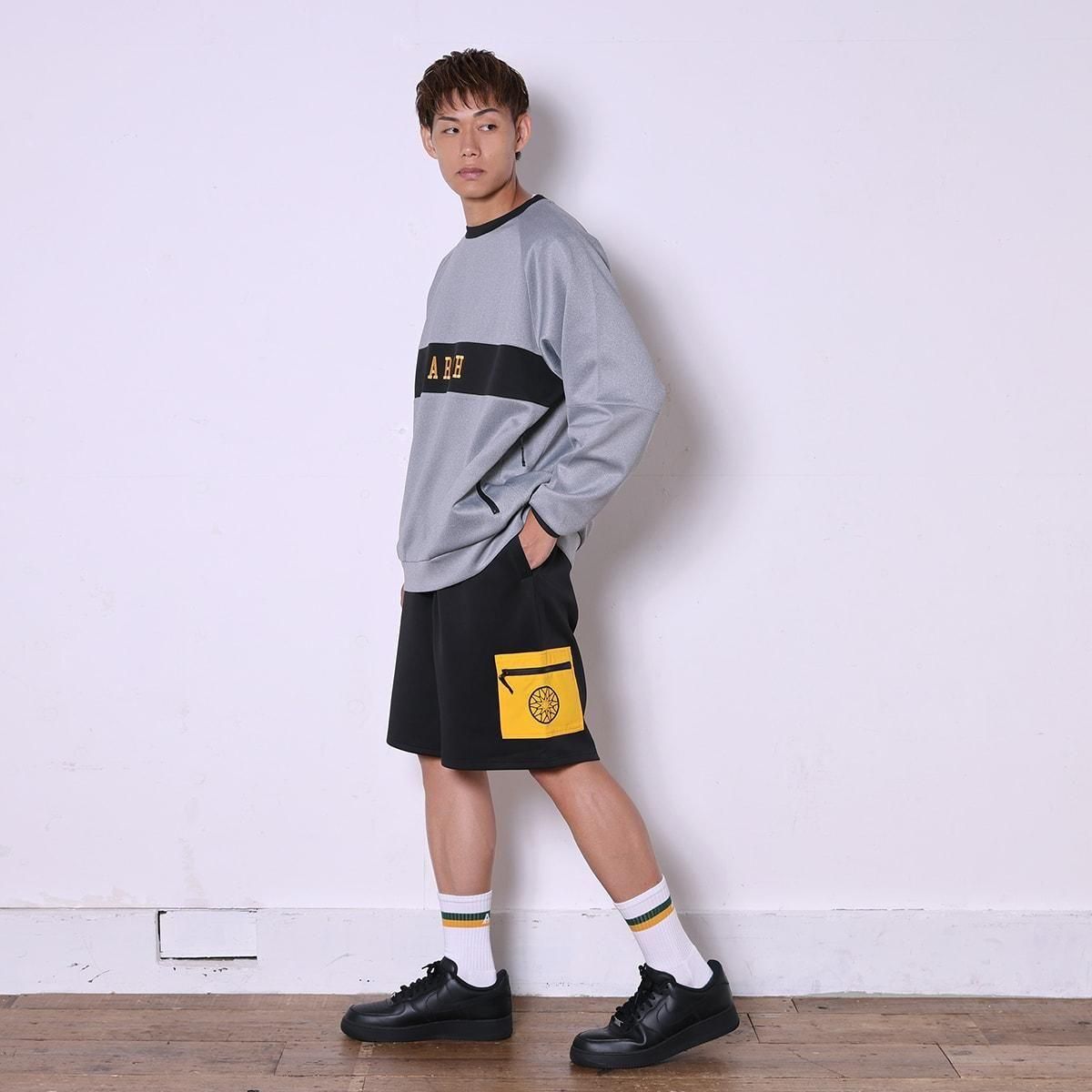 BB rim jersey crewneck【gray】 - Arch ☆ アーチ [バスケットボール