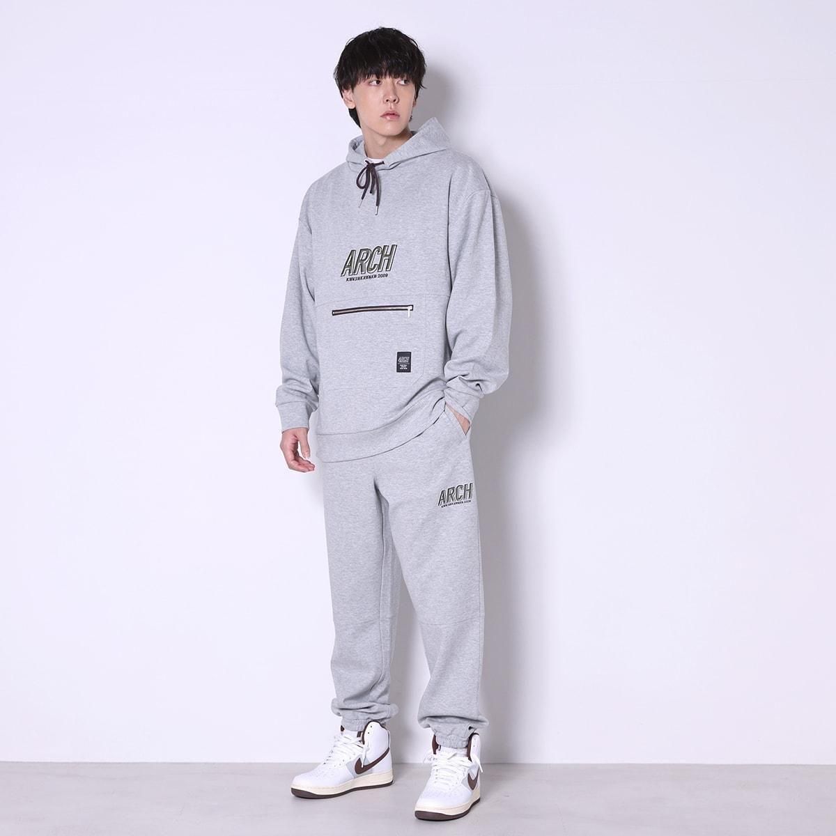 shade logo sweat pants【gray】 - Arch ☆ アーチ [バスケットボール shade logo sweat pants【gray】 - Arch ☆ アーチ [バスケットボール