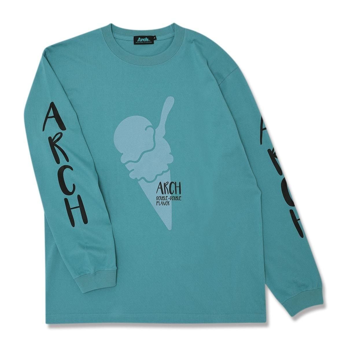 double ice cream L/S tee【dark cyan】 - Arch ☆ アーチ