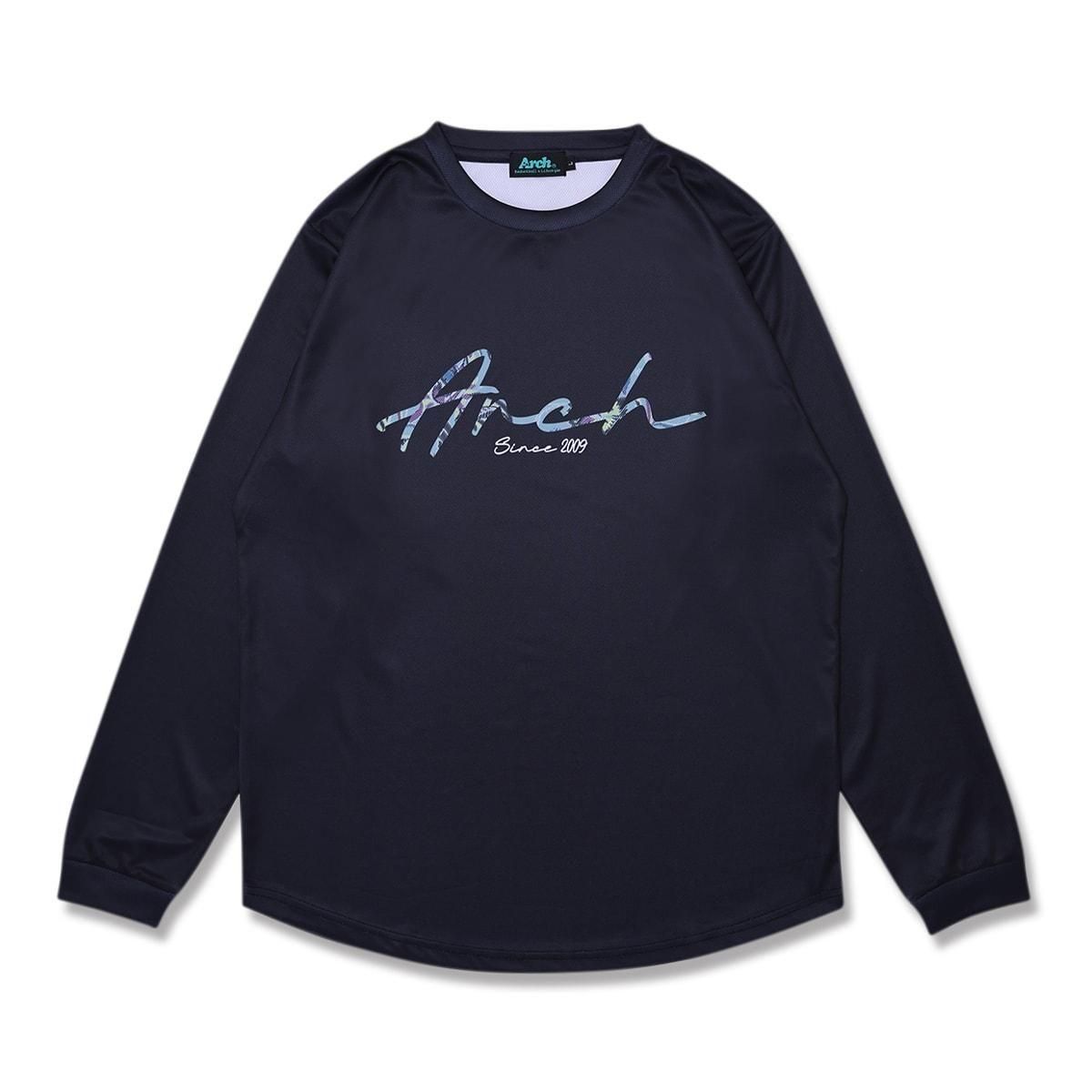 gobelin fabric logo L/S tee [DRY]��black��