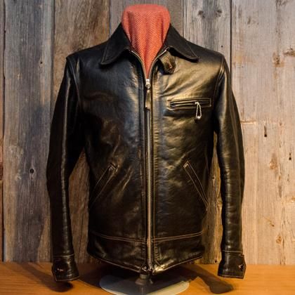 30's Horsehide Single Riders Jacket [RCL10013H] BLACK - MUSHMANS 