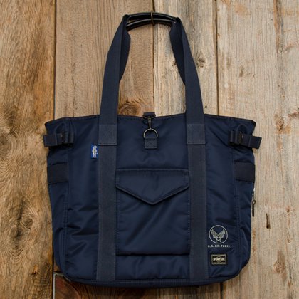 BUZZ RICKSON'S×PORTER BRIEF TOTE BAG[BR02532]NAVY - MUSHMANS ONLINE SHOP |  アメカジ通販 マッシュマンズ オンラインショップ