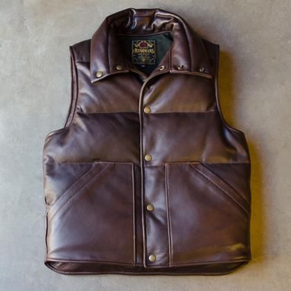 Lightning掲載!)【2018Model入荷しました】Utility Leather Down Vest
