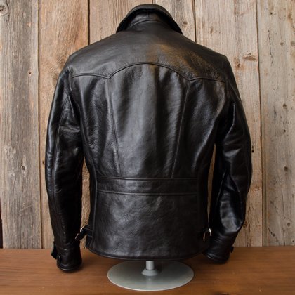 30's Horsehide Single Riders Jacket [RCL10013H] BLACK - MUSHMANS