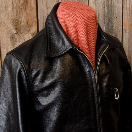 30's Horsehide Single Riders Jacket [RCL10013H] BLACK - MUSHMANS