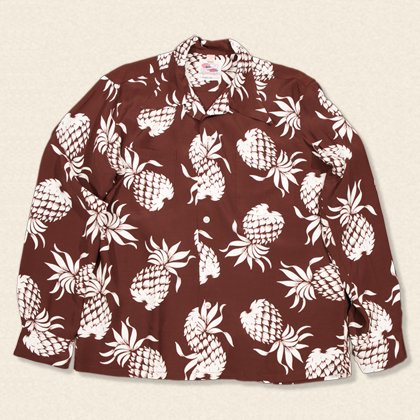 DUKE KAHANAMOKU L/S RAYON ALOHA SHIRT 