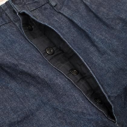 Two- Pleated Denim Trousers[AP-055-SP] - MUSHMANS ONLINE SHOP