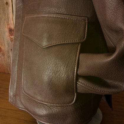 Indiana Jones Style Leather Jacket 【Adventurer/アドヴェンチュラー】 FUJIOKA Deer  