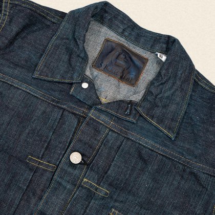 砂糖黍江戸藍混14oz. DENIM BLOUSE[SC11502] - MUSHMANS ONLINE SHOP | アメカジ通販 マッシュマンズ  オンラインショップ