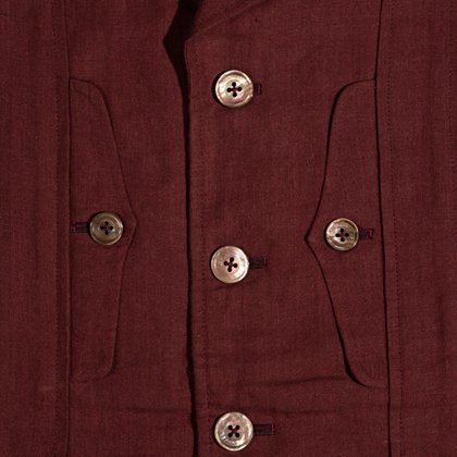 LINEN NORFOLK JACKET[AJ-039]WINE - MUSHMANS ONLINE SHOP | アメカジ