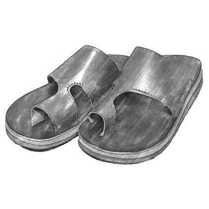 靴 The Sandalman Toe Loop Slide Slip MUSHMANS×SANDALMAN 