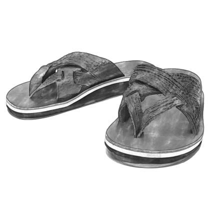 sandalman ブラック us8 The Sandalman(サンダルマン) / サンダル/US8/BLK/レザー
