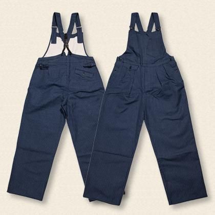 Original Stripe Bib Overall[AOA-003]NAVY - MUSHMANS ONLINE