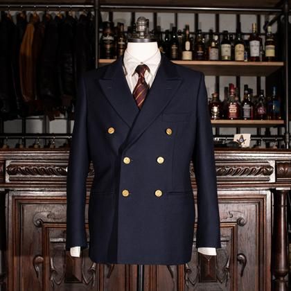 MUSHMANS MUSHMANS 別注 Reefer Jacket MUSHMANS別注 Navy Reefer Jacket - MUSHMANS ONLINE SHOP