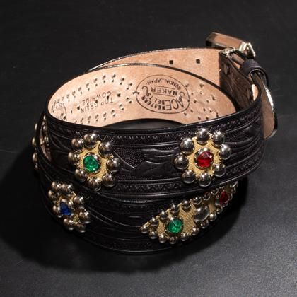 Novelty Belt 1940's Style Overlay Studs Belt Made by ACE