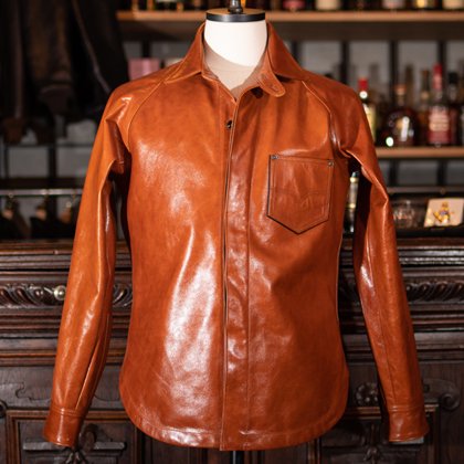 40s LEATHER SHIRT[7648]OLD.CAMEL - MUSHMANS ONLINE SHOP | アメカジ ...
