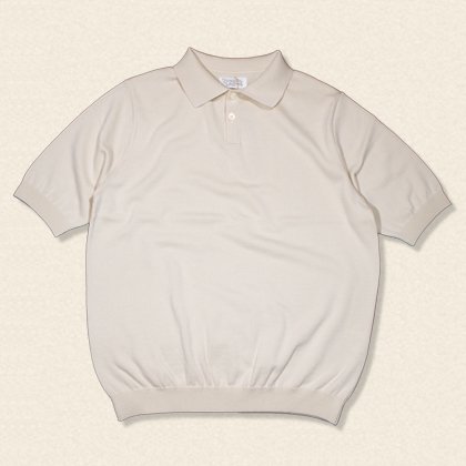 Knit polo Shirt[OR-9072]Ivory - MUSHMANS ONLINE SHOP | アメカジ