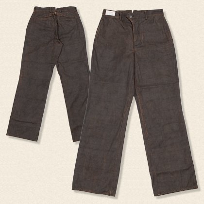 Hand-Dyed Canvas Trousers[OR-1087A] - MUSHMANS ONLINE SHOP