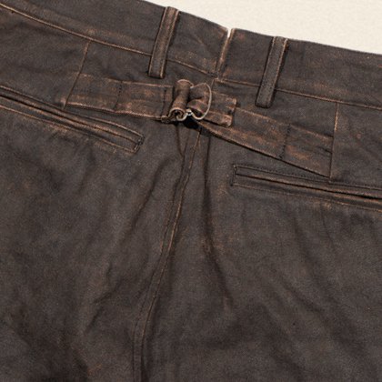 Hand-Dyed Canvas Trousers[OR-1087A] - MUSHMANS ONLINE SHOP